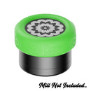 Flower Mill - 2" Silicone Mill Grip - Green (Glow In The Dark) - The Cave