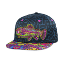 Grassroots - Android Jones Kilgore Trout Coral Black Snapback Hat - Small/Medium - The Cave