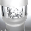 Ben Wilson - Hollow Foot Inline Recycler Tube w/ Triple Donut Perc - Sandblasted - The Cave