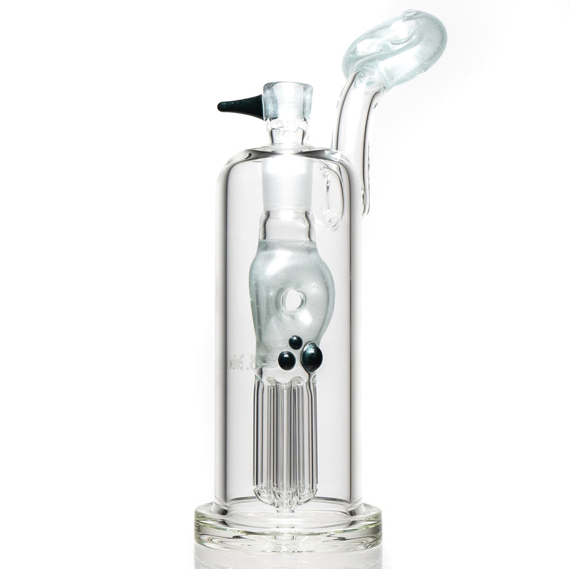 Ben Wilson - 6 Arm Triple Donut Bubbler - Opaque Satin - The Cave