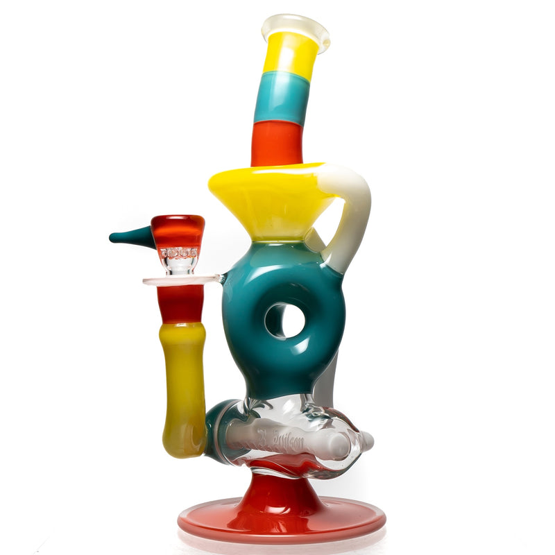 Ben Wilson - Triple Donut Inline Recycler - Multi Color Beach Ball - The Cave