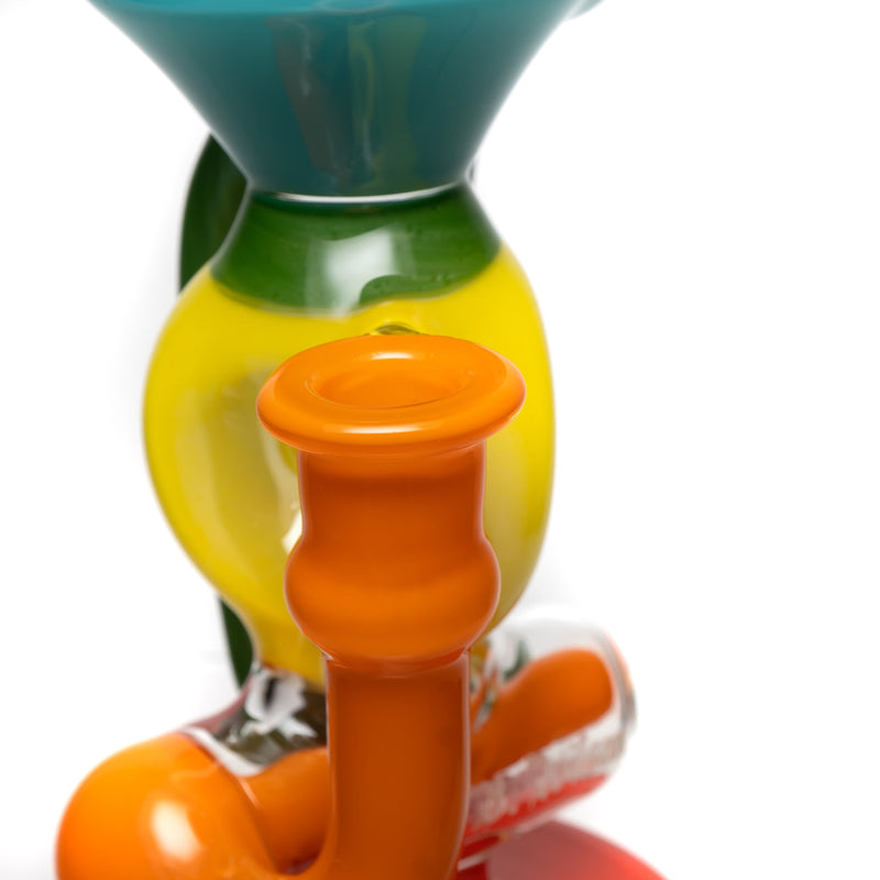 Ben Wilson - Triple Donut Inline Recycler - Multi Color Rainbow - The Cave