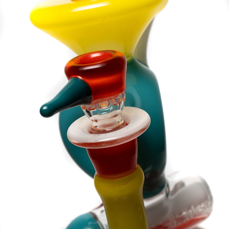 Ben Wilson - Triple Donut Inline Recycler - Multi Color Beach Ball - The Cave