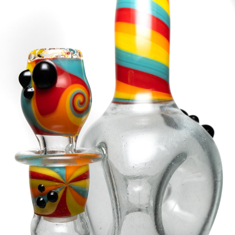 Ben Wilson - Triple Donut Inline - Smokey Green Satin & Multi-Color Linework - The Cave