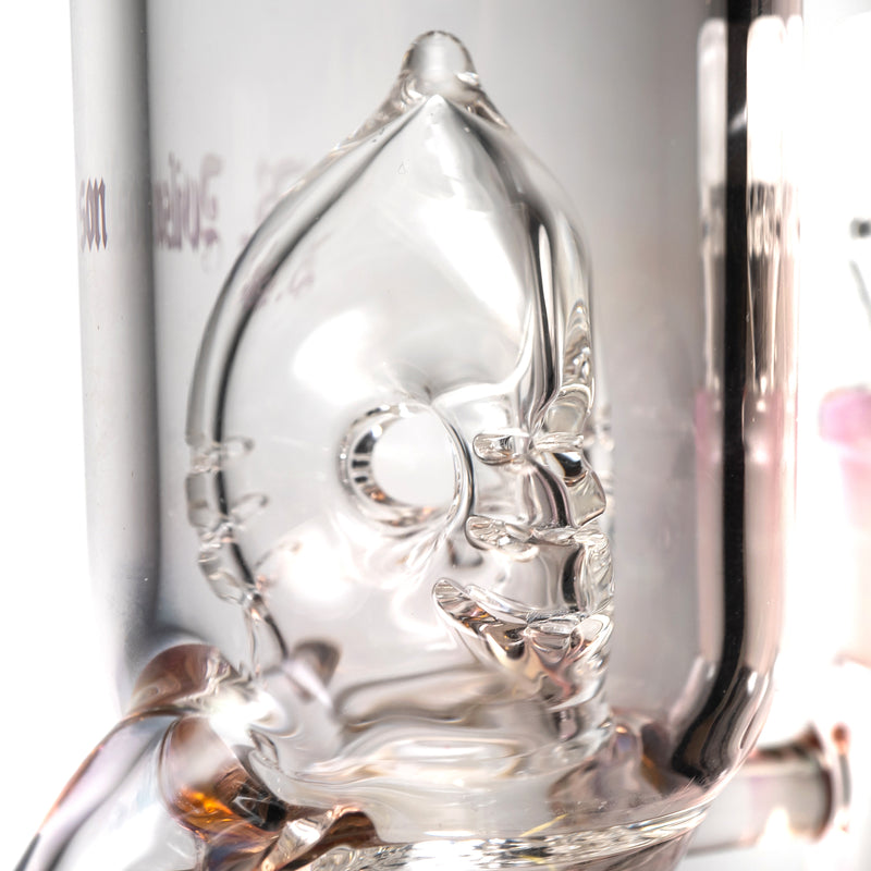 Ben Wilson - Hollow Foot Inline Recycler w/ Triple Donut Perc - Fumed & Sandblasted - The Cave