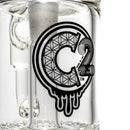 C2 Custom Creations - Triple Ratchet Bubbler - 65mm - White Seed Label - The Cave