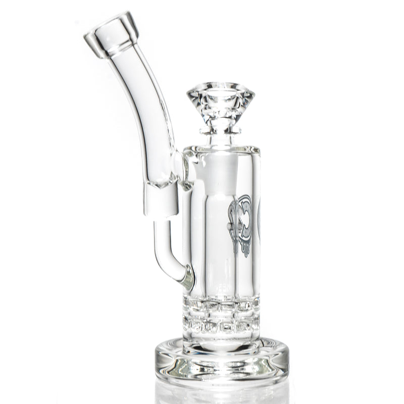 C2 Custom Creations - Mini Double Ratchet Bubbler - 38mm - White Seed Label - The Cave