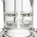 C2 Custom Creations - Double Ratchet Bubbler - 65mm - White Seed Label - The Cave