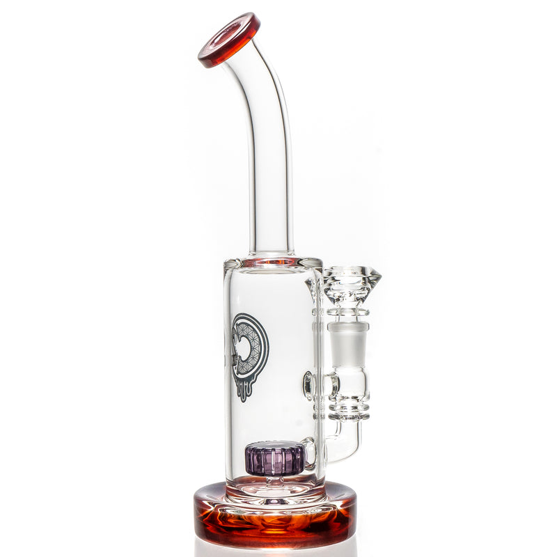 C2 Custom Creations - Fixed Circ Bubbler - 50mm - Amber Amethyst Accents - The Cave