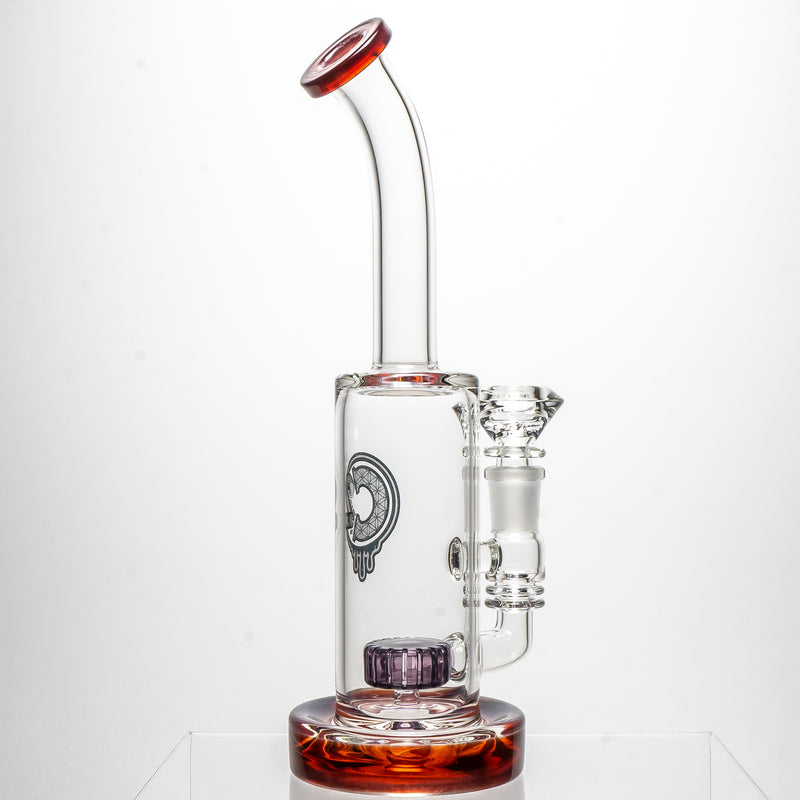 C2 Custom Creations - Fixed Circ Bubbler - 50mm - Amber Amethyst Accents - The Cave