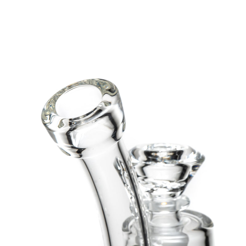 C2 Custom Creations - Mini Double Ratchet Bubbler - 38mm - White Seed Label - The Cave
