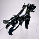 Daniels Glass Art - Bull Dog Dry Pipe - Black - The Cave