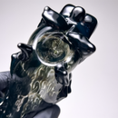 Daniels Glass Art - Bull Dog Dry Pipe - Black - The Cave