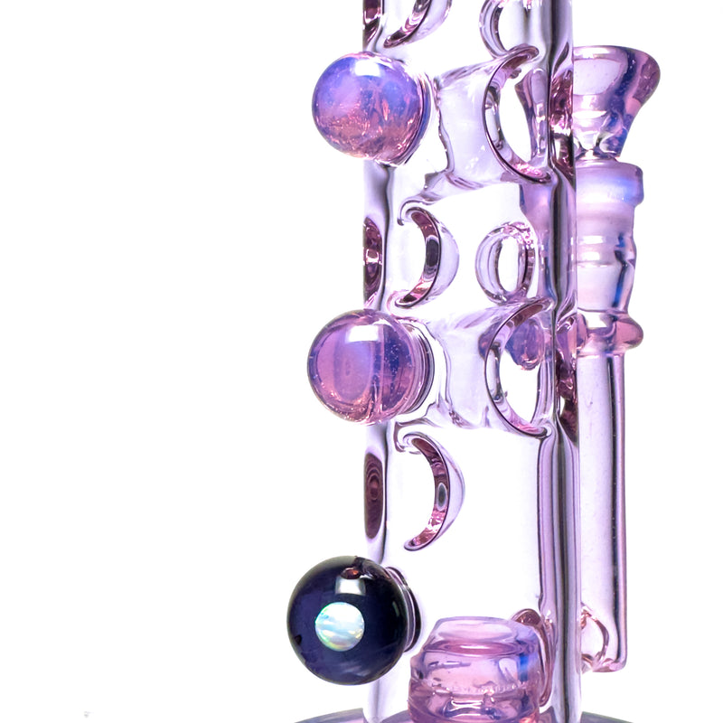 Davin Titland - Mini Straight Tube - 3 Seal w/ Dimples - Lavender & Neo Opal - The Cave