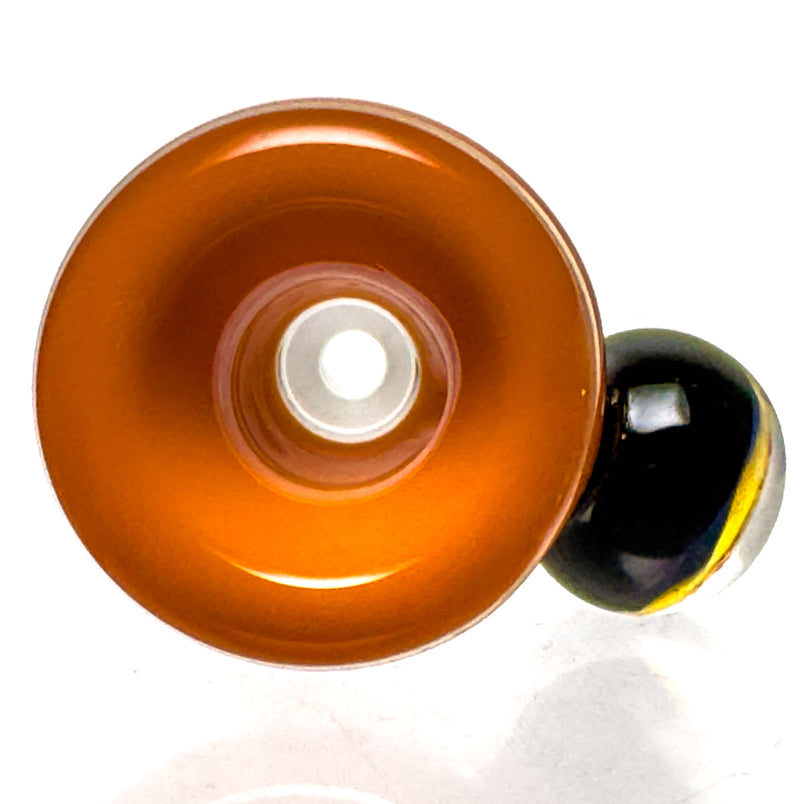 Davin Titland - Mini Straight Tube - 4 Seal Network w/ Dimples - Lava Accents - The Cave