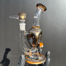 Ben Wilson - Triple Donut Bubbler - Electrum & Orange Crayon