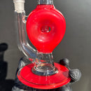 Ben Wilson - Triple Donut Bubbler - Cherry Red & Electrum