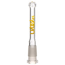 Urbal Technologies - 6 Slit Downstem - 4.5" - Clear w/ Yellow Connection Label - The Cave