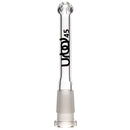 Urbal Technologies - 6 Slit Downstem - 4.5" - Clear w/ Black Connection Label - The Cave