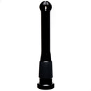 Shooters - Downstem - 18/14mm Bushing - 6 Slit Bulb - 4" - Black - The Cave