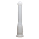 Shooters - Downstem - 18/14mm Bushing - 6 Slit Bulb - 4" - White - The Cave