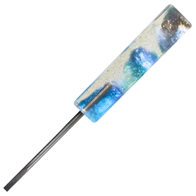 DunkinDabber - Flat Head Dabber - Sparkle Pourcasso Resin - 5 1/8" - The Cave