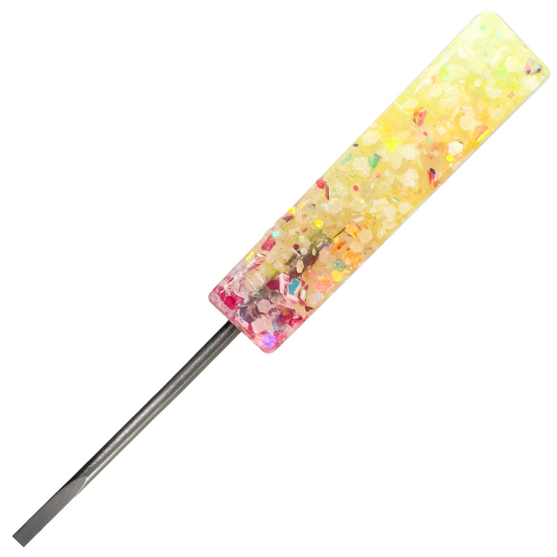 DunkinDabber - Flat Head Dabber - Pourcasso Glow UV - 4 7/8" - The Cave