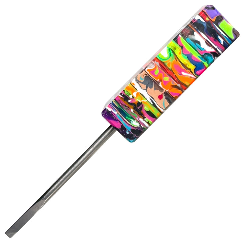 DunkinDabber - Flat Head Dabber - Kaotic Artworks Overpour - 4 1/4" - The Cave