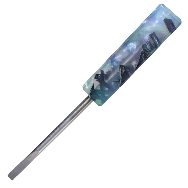 DunkinDabber - Mini Flat Head Dabber - Pourcasso Carbon Fiber - 3 3/4" - The Cave