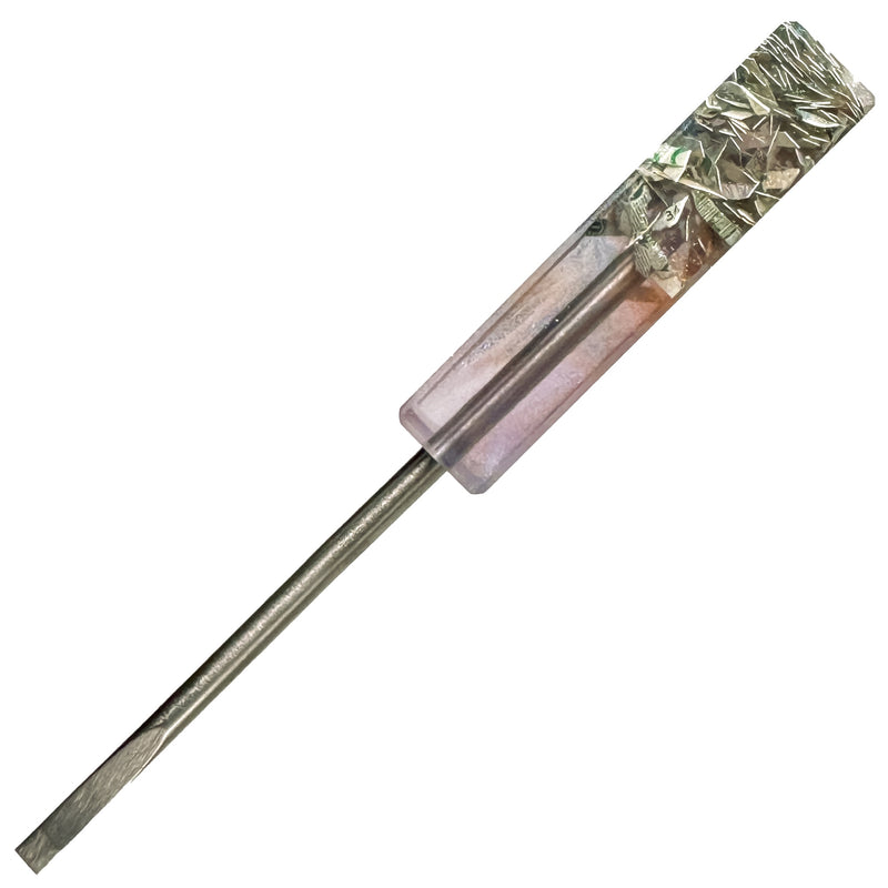 DunkinDabber - Mini Flat Head Dabber - Pourcasso Nabula Cash - 4 1/8" - The Cave