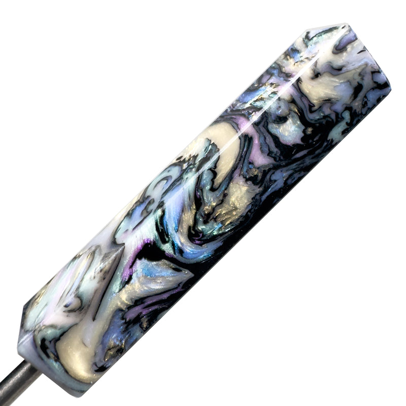 DunkinDabber - Flat Head Dabber - Pourcasso Black Pearl - 5" - The Cave