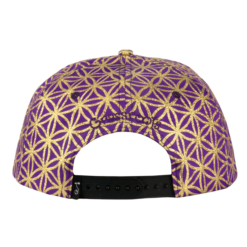 Grassroots - Removable Bear Flower of Life Royal Snapback - Large/XL - The Cave