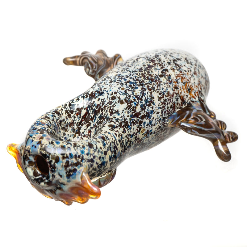 Four Winds Flameworks - Hooter Hand Pipe - Brown Frit