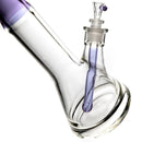 US Tubes - 20" Beaker 60x9 - White & Purple Vertical Label w/ Purple Neck - The Cave