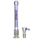 US Tubes - 20" Beaker 60x9 - White & Purple Vertical Label w/ Purple Neck - The Cave