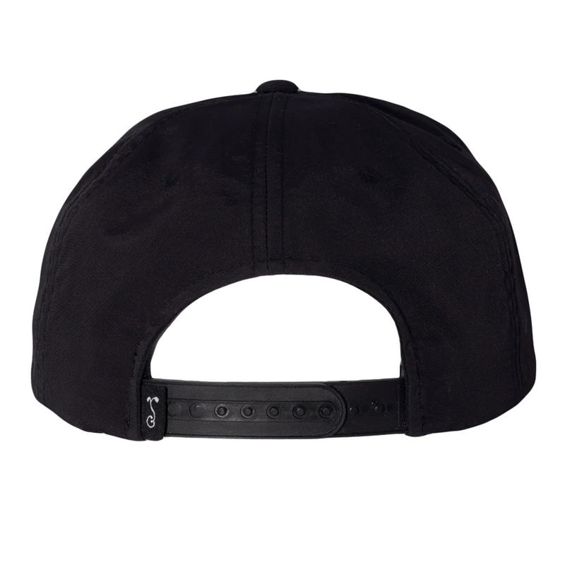 Grassroots - Golfroots Script Black Unstructured Snapback Hat - Small/Medium - The Cave