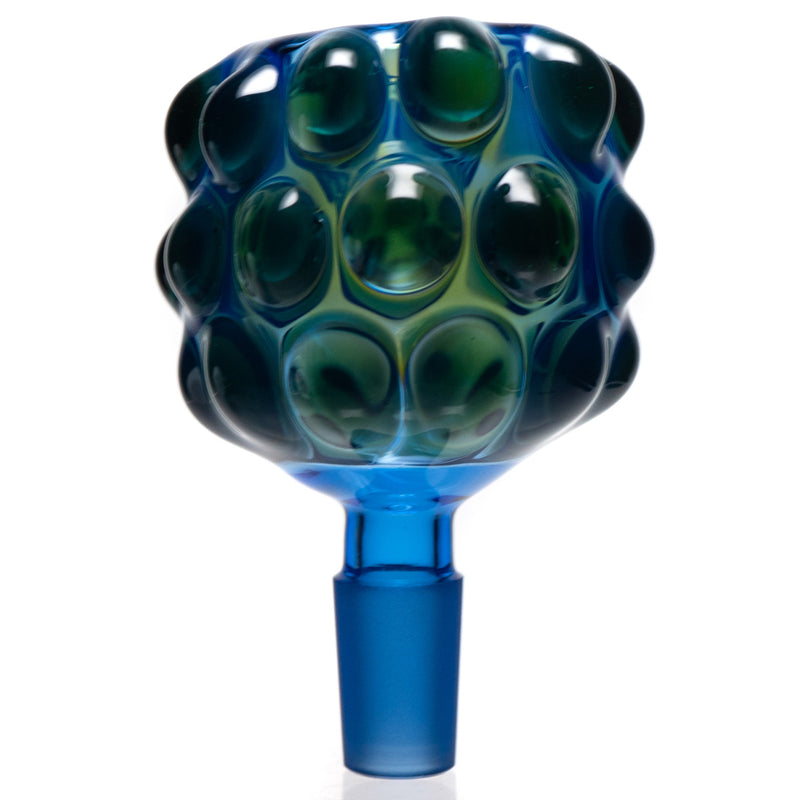 Goo Roo Designs - 22" Hammer Bubbler - Green Blue & White w/ Teal - The Cave