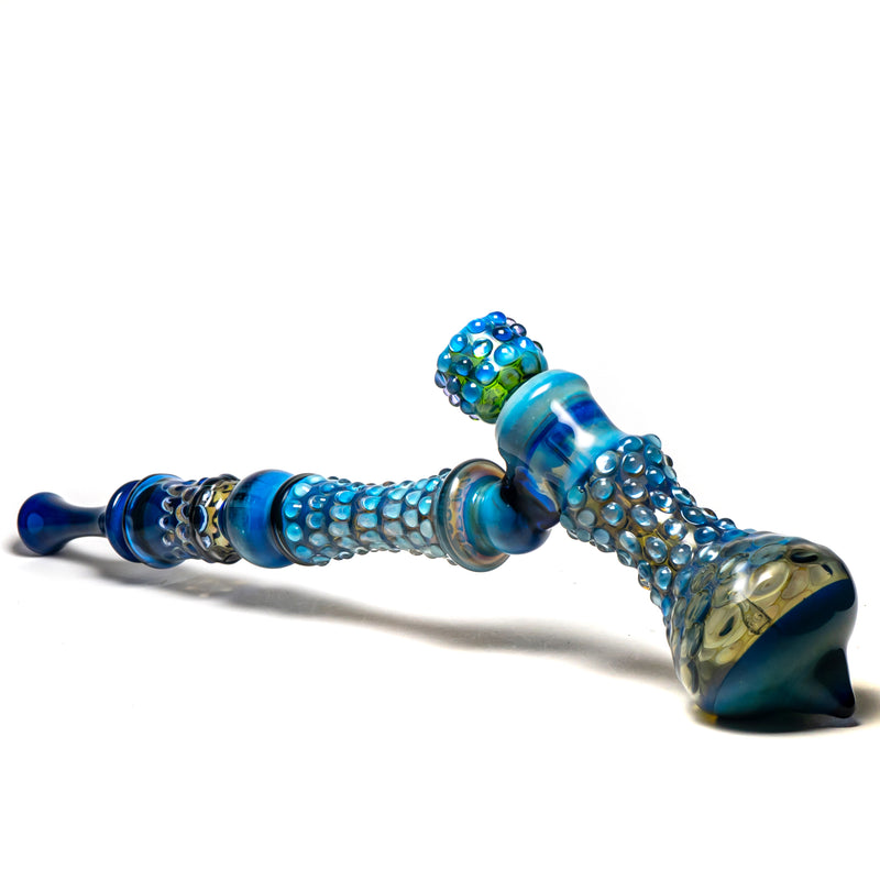 Goo Roo Designs - 26" Hammer Bubbler - Blue Fume & Smoke - The Cave