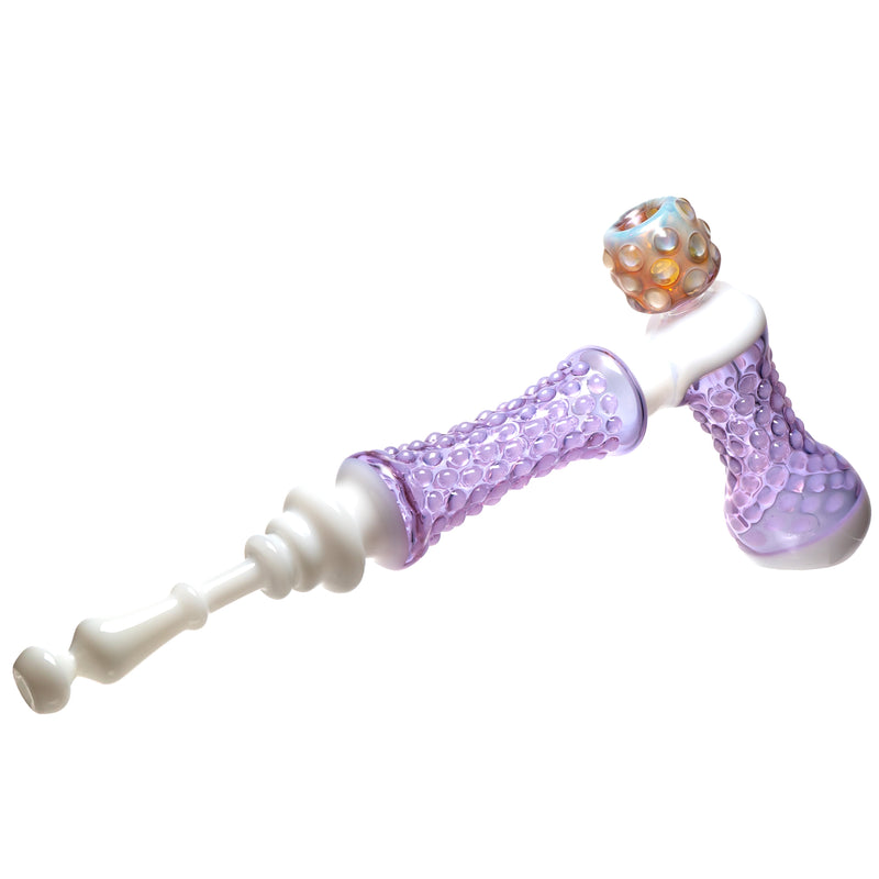 Goo Roo Designs - 21" Hammer Bubbler - Purple & White - The Cave