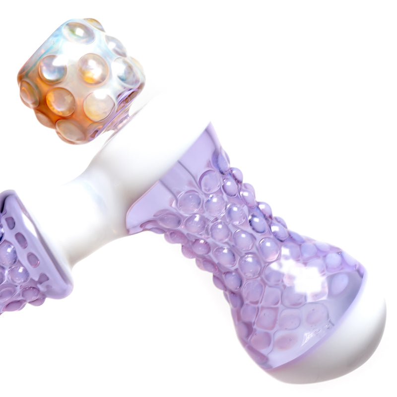 Goo Roo Designs - 21" Hammer Bubbler - Purple & White - The Cave