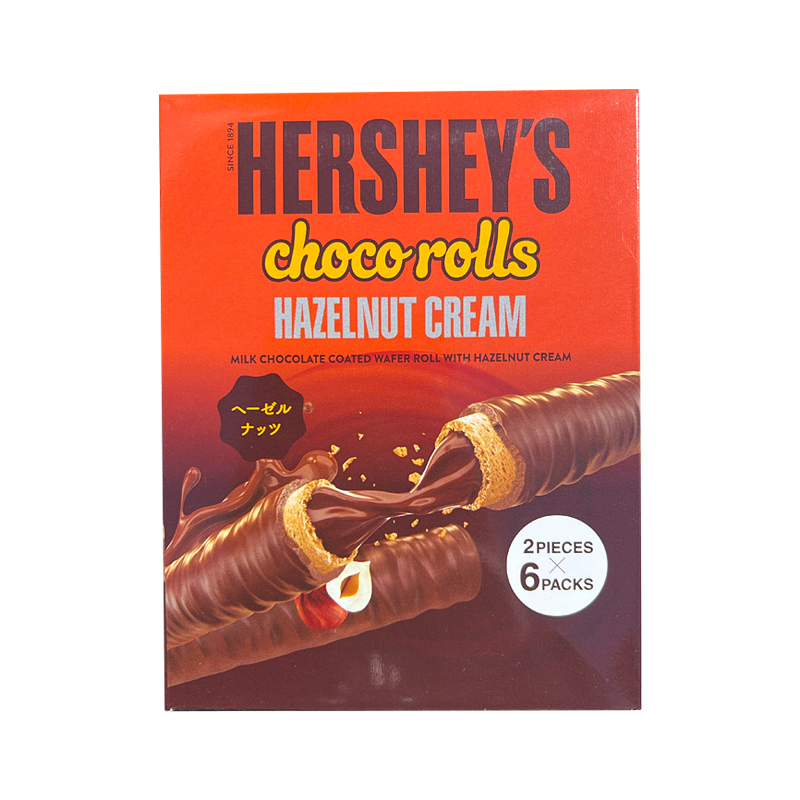 Hershey's - Choco Rolls - Hazelnut Cream - 6 Pack Box - The Cave