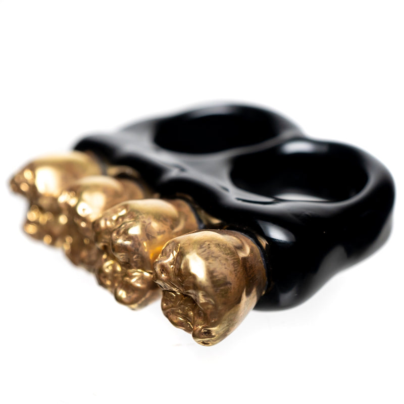 Zii - 2 Finger Ring - Black - The Cave
