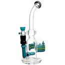 Robin Hood Glass - Sheild Rig - Agua Azul & Black - The Cave