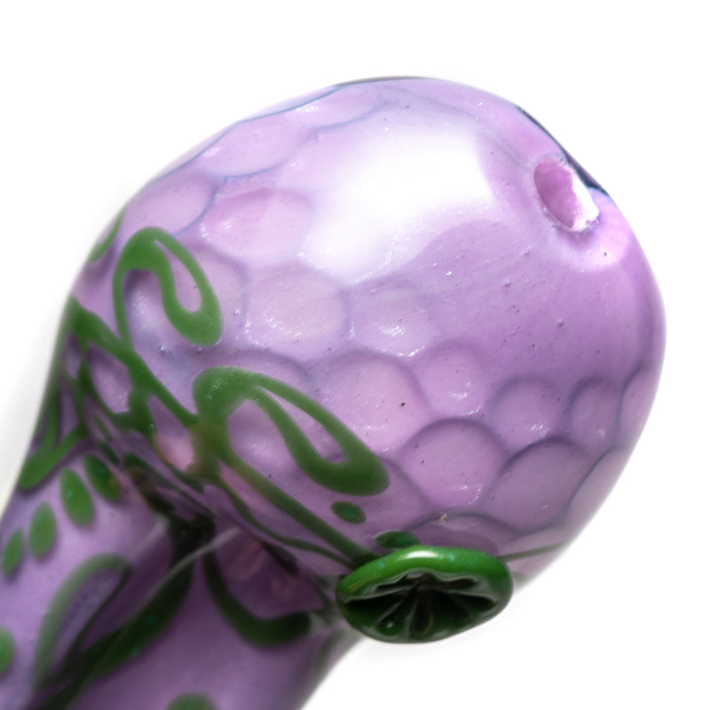 Dellene Peralta - High Heel Shoe Pipe - Purple Honeycomb w/ Green & White - The Cave