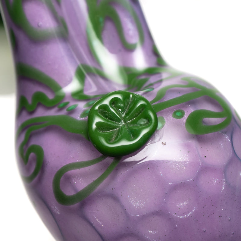 Dellene Peralta - High Heel Shoe Pipe - Purple Honeycomb w/ Green & White - The Cave