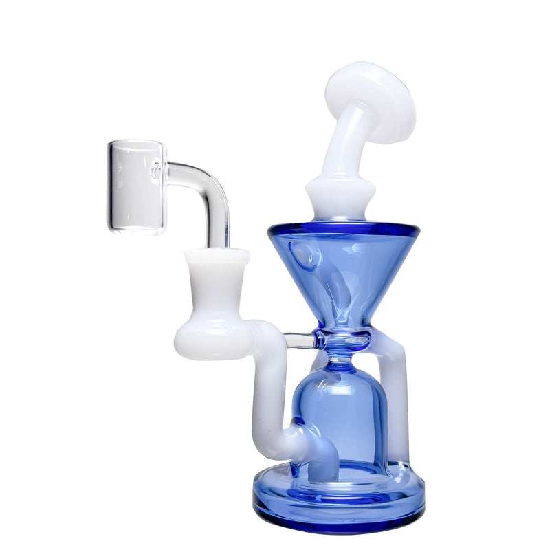 Shooters - Straight Drain Recycler - Blue & White - The Cave