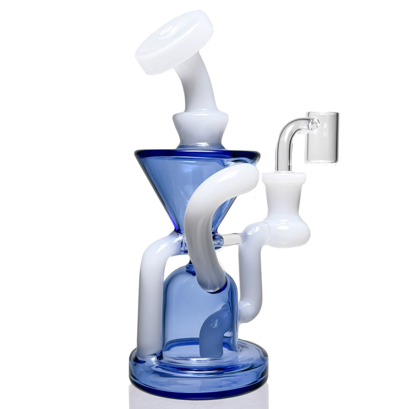 Shooters - Straight Drain Recycler - Blue & White - The Cave