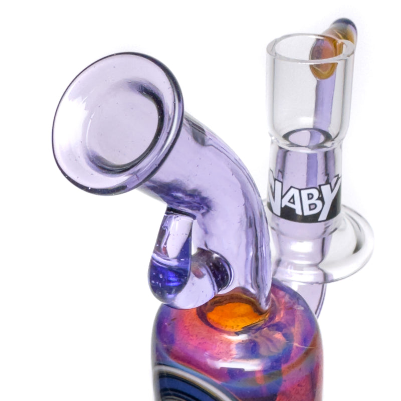 Naby - Pendant Bubbler - Purple Rain & Amber Purple - The Cave