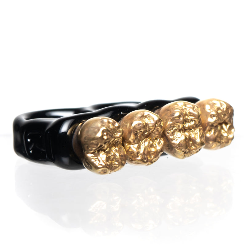 Zii - 2 Finger Ring - Black - The Cave