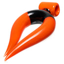 Aaron Vigil - Horn Pendant - Sunburst Orange & Black - The Cave